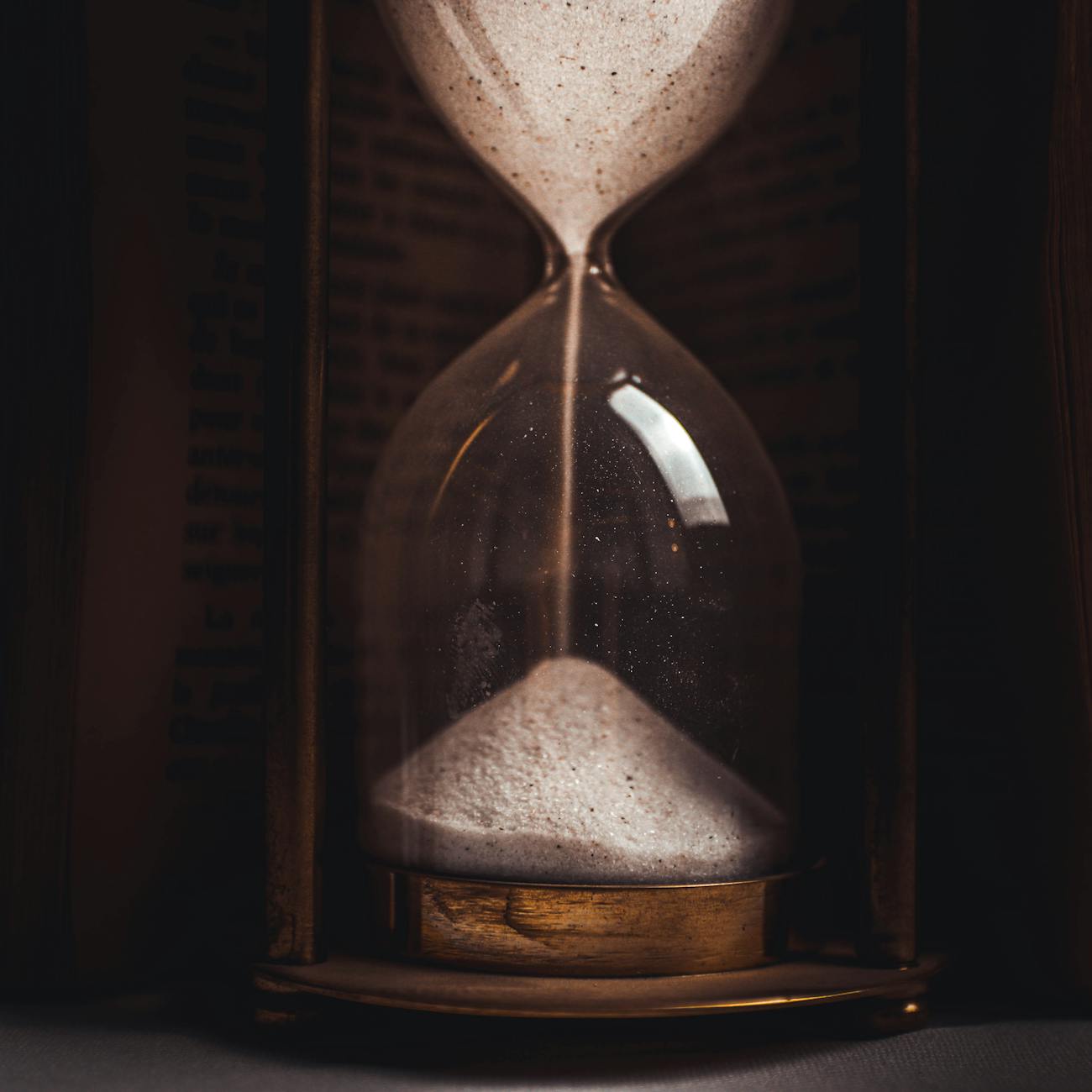 close up photo of hourglass